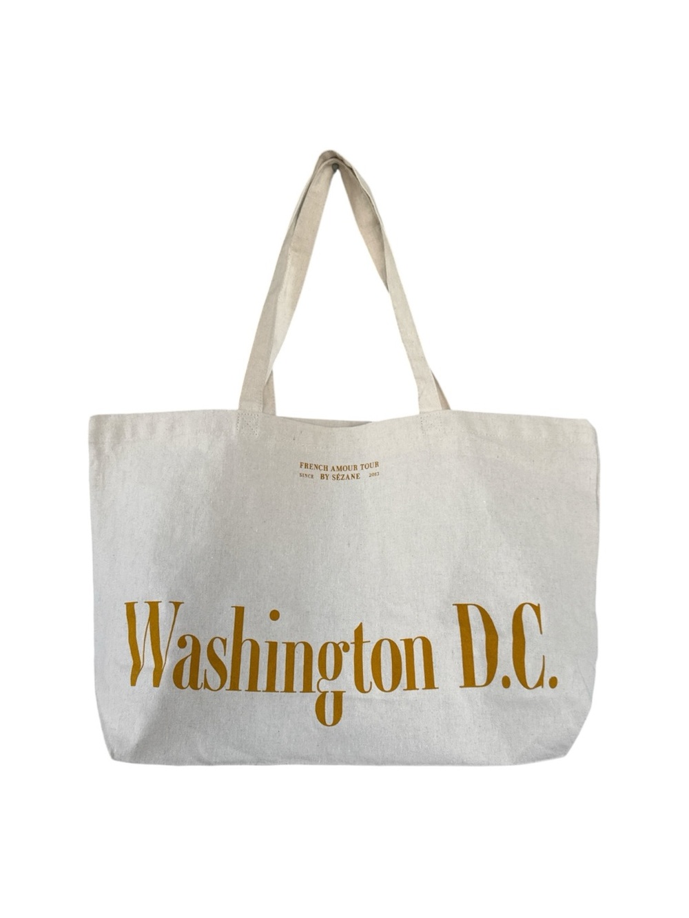 Sézane French Amour Tour Paris Washington DC Cotton Tote Bag